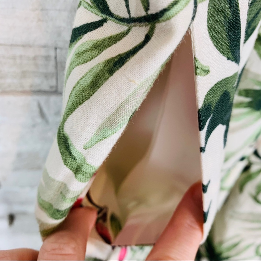 Gal Meets Glam NWT 2-Piece Palm Leaf Wrap Dress - Picture 12 of 15